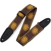 Levys Leathers MPJG-SUN-BRN Jacquard Sun Polyester-Gurt Braun