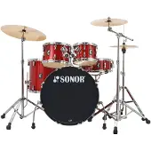 Sonor AQX 22 5er-Schlagzeug mit Hardware Red Moon Sparkle