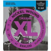 Daddario ESXL120 Ball Ende Electric Strings superleicht 9-42