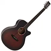 Tanglewood TW4CEAVB Super Folk -Elektroakustikgitarre Herbst Vintage Burst