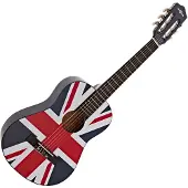 Gear4Music Junior 1/2 Klassische Gitarre Union Jack von