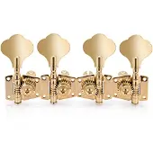 Gear4Music Guitarworks Bassgitarrenmechaniken 2 pro Seite Gold-Design