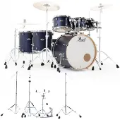 Pearl Decade Ahorn 22 7-teiliges Schlagzeug mit Hardware Ultramarine Velvet