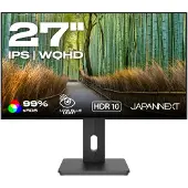 Japannext JN-27IPS4FLWQHDR-HSP, 68,6 cm (27"), 2560 x 1440 Pixel, Wide Quad HD, LCD, 8 ms, Schwarz