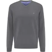Fynch&Hatton Strickpullover "Pullover mit V-Kragen" aus Baumwolle, mit V-Ausschnitt, bequeme Passform
