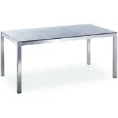 Niehoff Urban Gartentisch/Esstisch Edelstahl/Glaskeramik