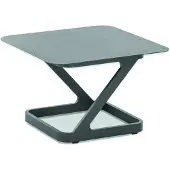 Niehoff Quattro Beistelltisch Aluminium 52x52 - 70x70 cm