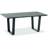 Niehoff Noah Tisch Aluminium Trapezkufe Anthrazit/HPL