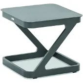 Niehoff Quattro Beistelltisch Aluminium 52x52 - 70x70 cm