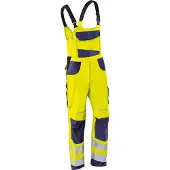 Kübler Latzhose REFLECTIQ PSA 2 warngelb/dunkelblau Form 3207 Grösse 48