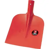 Idealspaten-bredt Diamant-Pionier Holsteiner Sandschaufel rot pulverbeschichtet ohne Stiel