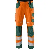 Kübler REFLECTIQ Hose PSA 2 warnorange/moosgrün 110 - 2207 8340-3765-110 - warnorange/moosgrün