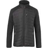 Kübler Hybridjacke Schwarz/Dunkelgrau 4XL