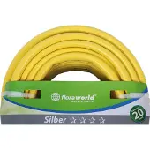 Floraworld Gartenwasserschlauch 19 mm 3/4Z 25 m Silber FW