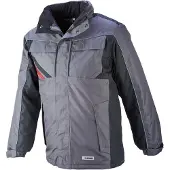 Planam Winterjacke Highline Gr. S schiefer/schwarz/rot