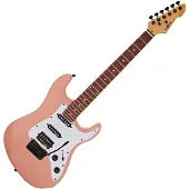 Gear4Music LA Select Modern E-Gitarre von Rosa