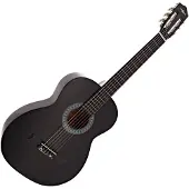 Gear4Music Konzertgitarre von Black