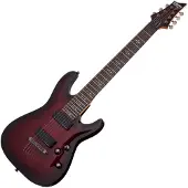 Schecter Demon-7 Crimson Red Burst
