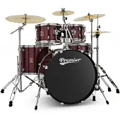 Premier Revolution 5-teiliges 22-Schlagzeug Red Sparkle Paket