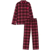 HUGO Karierter Pyjama aus Baumwolle mit Logo-Labels Grösse XL
