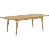 Ebuy24 Karna Esstisch 180, 230cm inkl. 1 Einlegeplatte Echtholzfurnier.
