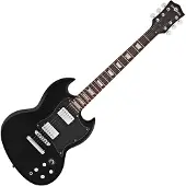 Gear4Music Brooklyn E-Gitarre von Schwarz