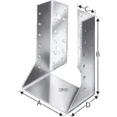 Simpson Balkenschuh BSIN80/130 2mm STA TZN 40 Stk