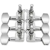Gear4Music Guitarworks Stimmmechaniken 3 pro Seite sechskant Chrom