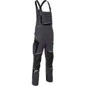 Kübler Latzhose BODYFORCE, anthrazit / schwarz, Konfektionsgrösse 52