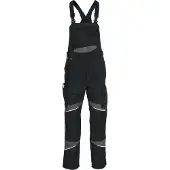 Kübler Activiq Cotton+ Latzhose Schwarz/Anthrazit 56