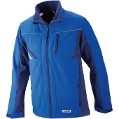 Planam Softshelljacke kornblumenblau/marine/zink XL XXL