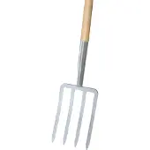 Ideal Idealspaten Spatengabel silber 4 Zinken, T-Stiel Import