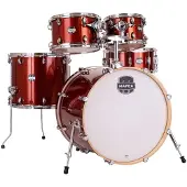 Mapex Mars Birch 22 5-teiliges Schlagzeug mit Becken „ Blood Orange " Sparkle