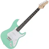 Gear4Music LA E-Gitarre von Seafoam Green