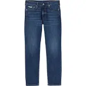 Calvin Klein Jeans Herren Slim Taper Jeans in Blau – Wasch-Effekt & 5 Taschen