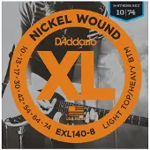 Daddario EXL140-8 Nickel Wound Light Top/Heavy Bottom 8-Saiten 10-74