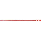 SAPISELCO Kabelbinder CLICKTIE, PE rot, L 320 mm, B 4,4 mm, Bündel-Ø 83 mm, Kugelverschluss, 100 Stück