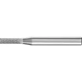 PFERD Frässtift ZYA Ø 4 mm Kopflänge 13 mm Schaft-Ø 6 mm Hartmetall Verzahnung 5