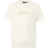 Napapijri T-Shirt Herren Box Logo 1 White Whisper-XS