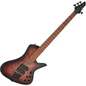 G4M 972 Fanfret-Bassgitarre Red Burl Burst