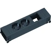 Bachmann POWER FRAME 2xCEE7/3 1xCM, Kunststoffprofil 0,2m GST18