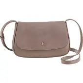 Calvin Klein Handtasche Ck Brushed Flap Camera Bag LV04F3409G Beige