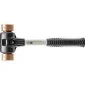 HALDER Schonhammer 1410g Gesamtlänge 330mm Kopf-Durchmesser 40mm rückschlagfrei mit Schlageinsatz - 3704040