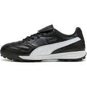Puma KING LIGA TT Fußballschuh für Kunstrasen, Größe 4, Schwarz-Silber-Weiß