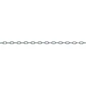 Posamo Uhrkette Psamo 1,4 mm Stahl schwarz verzinkt, Meterware