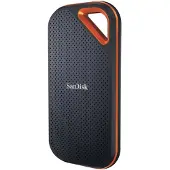SanDisk Extreme PRO, 4 TB, USB Typ-C, 3.2 Gen 2 (3.1 Gen 2), 2000 MB/s, Passwortschutz, Schwarz, Orange