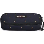 Eastpak Schlampermäppchen Oval Single Dots Marine Gold dunkelblau