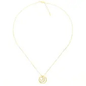 Orphelia 'Elaine' Damenkette aus 925 Sterling Silber mit Anhänger - Gold ZH-7084/2