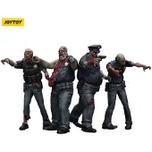 Joy toy Zombie Dark Source Actionfiguren 4er-Pack Polizei (männlich) 8 cm