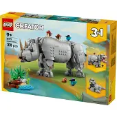 LEGO Creator Wilde Tiere: Prächtiges Nashorn mit Vögeln, Bausatz, 9 Jahr(e), Kunststoff, 780 Stück(e), 1,12 kg